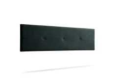 Moonia Tête de Lit Tapisée NAPOLI Aqualine 170x50x5 cm - Noir -* Tête De Lit