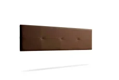 Tête de Lit Tapisée NAPOLI Simili cuir 130x50x5 cm - Marron -><noscript><img width=