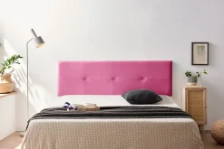 Tête de Lit Tapisée NAPOLI Simili cuir 115x50x5 cm - Rose ->Moonia Sale