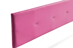 Tête de Lit Tapisée NAPOLI Simili cuir 115x50x5 cm - Rose -><noscript><img width=