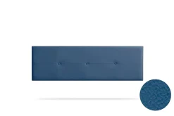 Moonia Tête de Lit Tapisée NAPOLI Simili cuir 90x50x5 cm - Bleu Foncé -* Tête De Lit