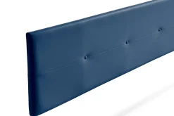 Moonia Tête de Lit Tapisée NAPOLI Simili cuir 90x50x5 cm - Bleu Foncé -* Tête De Lit