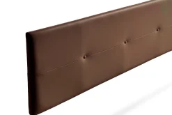 Tête de Lit Tapisée NAPOLI Simili cuir 115x50x5 cm - Marron -><noscript><img width=