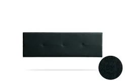 Tête de Lit Tapisée NAPOLI Aqualine 160x50x5 cm - Noir ->Moonia Outlet