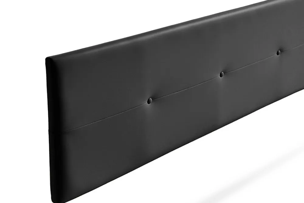 Tête de Lit Tapisée NAPOLI Simili cuir 130x50x5 cm - Noir ->Moonia Sale