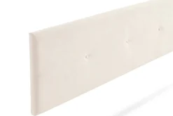 Tête de Lit Tapisée NAPOLI Aqualine 90x50x5 cm - Beige -><noscript><img width=