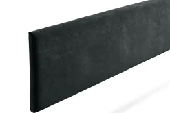 Tête de Lit Tapisée NOVA Aqualine 100x50x5 cm - Noir -><noscript><img width=