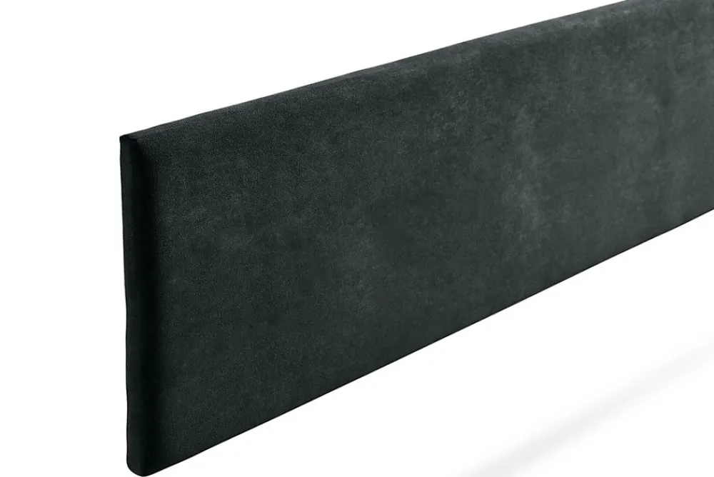 Tête de Lit Tapisée NOVA Aqualine 100x50x5 cm - Noir ->Moonia Discount