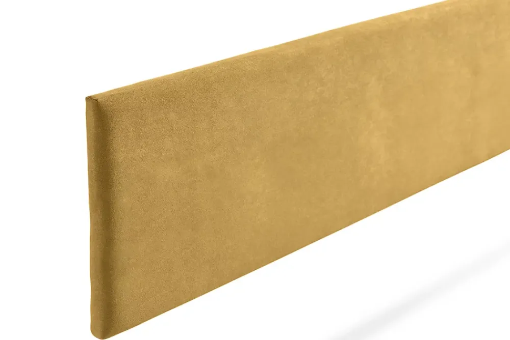 Moonia Tête de Lit Tapisée NOVA Aqualine 160x50x5 cm - Moutarde -* Tête De Lit