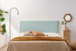 Moonia Tête de Lit Tapisée NOVA Aqualine 90x50x5 cm - Vert Aqua -* Tête De Lit