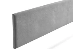 Tête de Lit Tapisée NOVA Aqualine 90x50x5 cm - Gris Clair -><noscript><img width=