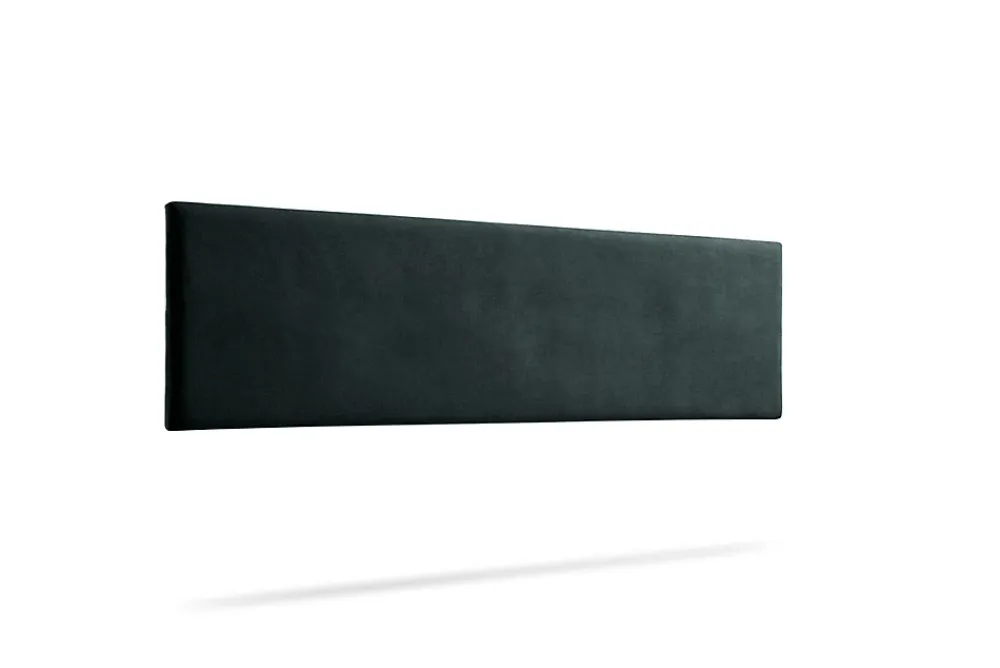 Moonia Tête de Lit Tapisée NOVA Aqualine 130x50x5 cm - Noir -* Tête De Lit