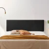 Moonia Tête de Lit Tapisée NOVA Simili cuir 160x50x5 cm - Noir -* Tête De Lit