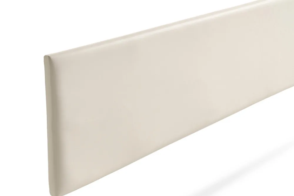 Tête de Lit Tapisée NOVA Simili cuir 115x50x5 cm - Blanc Cassé ->Moonia New