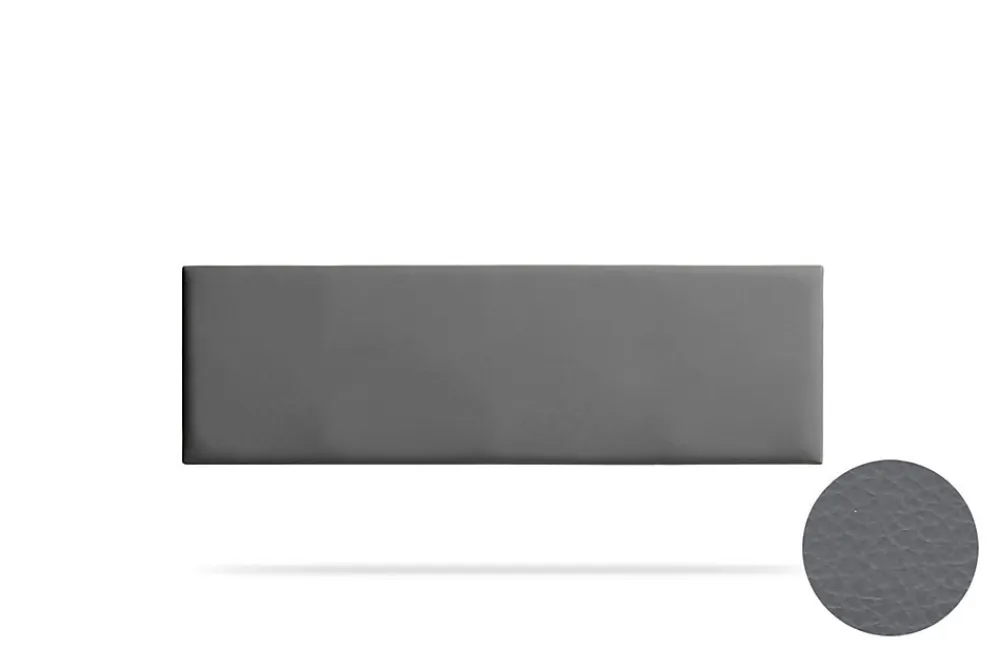 Tête de Lit Tapisée NOVA Simili cuir 115x50x5 cm - Gris Foncé ->Moonia New