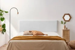 Tête de Lit Tapisée NOVA Simili cuir 160x50x5 cm - Blanc ->Moonia Outlet