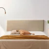 Moonia Tête de Lit Tapisée NOVA Simili cuir 145x50x5 cm - Or -* Tête De Lit