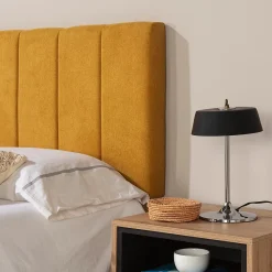 Vs Venta-Stock Tête de lit tapissée Creta 150x60 cm Couleur Moutarde, 8 cm d'épaisseur* Tête De Lit