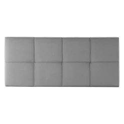 Tête de lit tapissée Sicilia 140x60 cm Gris><noscript><img width=