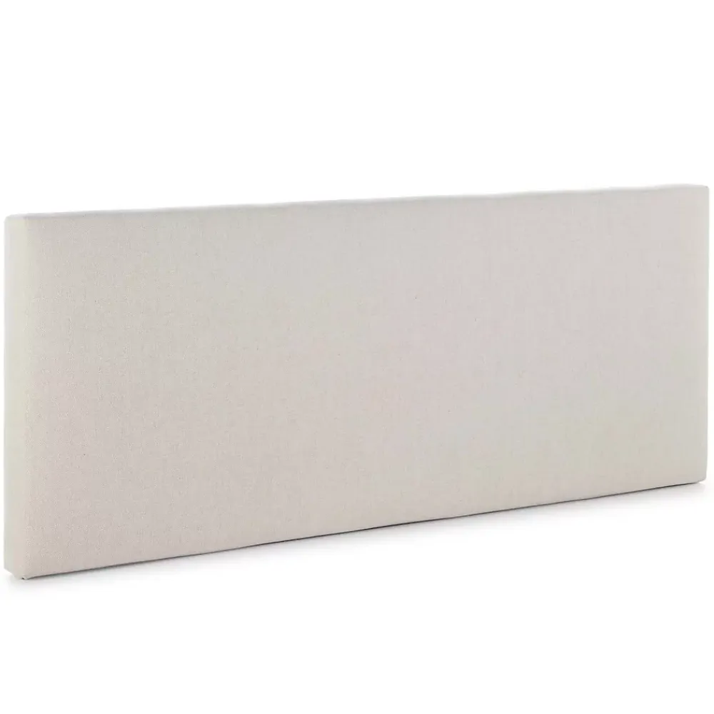Vs Venta-Stock Tête de lit tapissée Tagomago 160x60 cm de Lin Naturel, 8 cm d'épaisseur* Tête De Lit