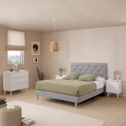Vs Venta-Stock Tête de lit tapissée Turin 160x60 cm Gris* Tête De Lit