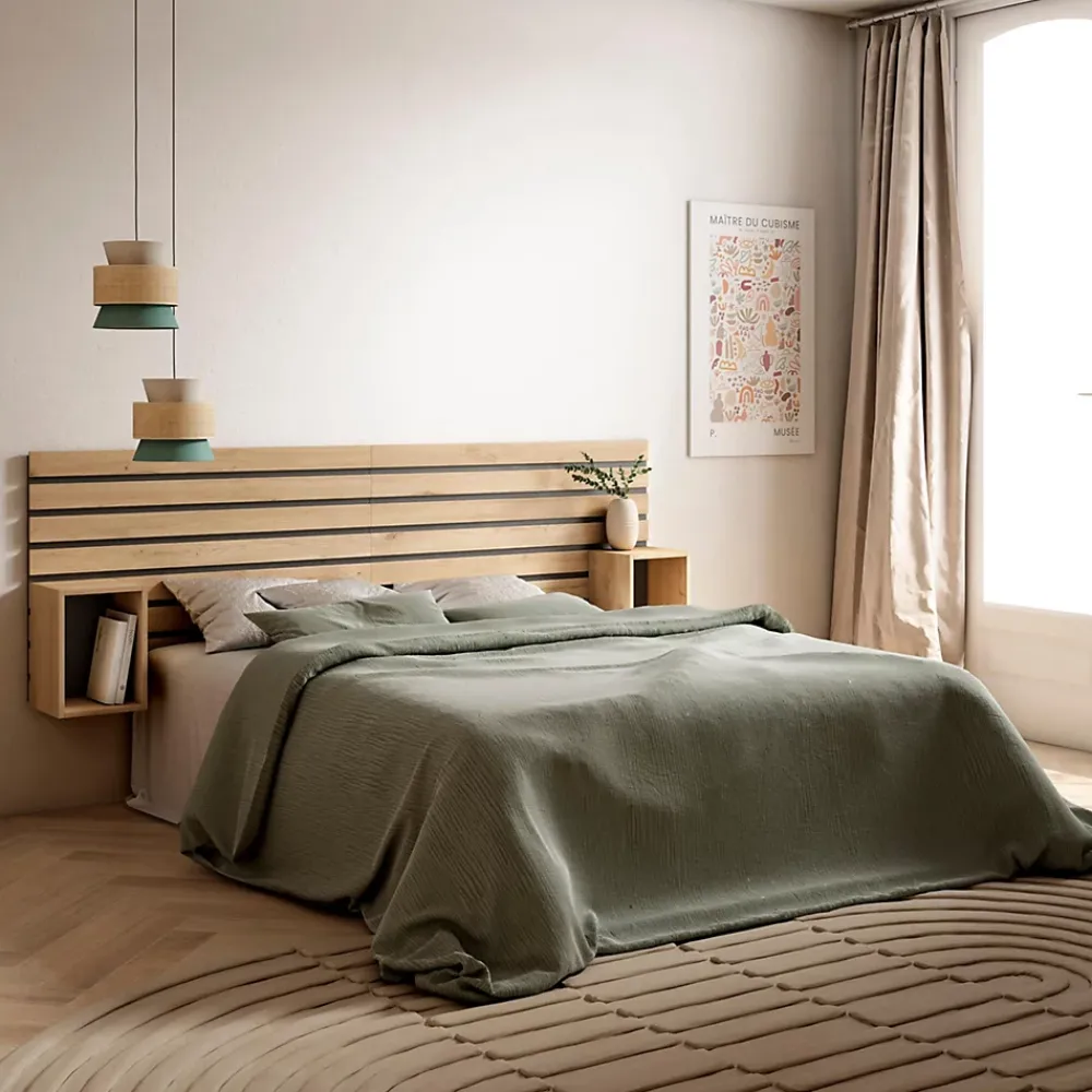 Skraut Home Tête de lit 214x70x3cm Lit 120-135-140-150-160cm couleur chêne* Tête De Lit