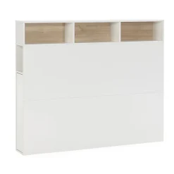 Tête de lit Zeus 165 cm blanc, 2 portes 9 trous>Vs Venta-Stock Outlet
