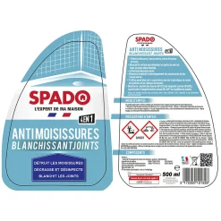 Vaporisateur anti-moisissures blanchissant joints 500ml>Spado Outlet