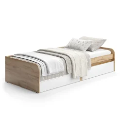 Vicco Lit denfant Blanc/Artisan 90x200 cm sans matelas*Enfant Lit Enfant