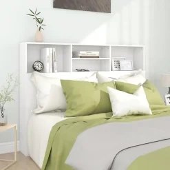 Armoire de tête de lit Blanc 140x19x103,5 cm 811862>Vidaxl Hot