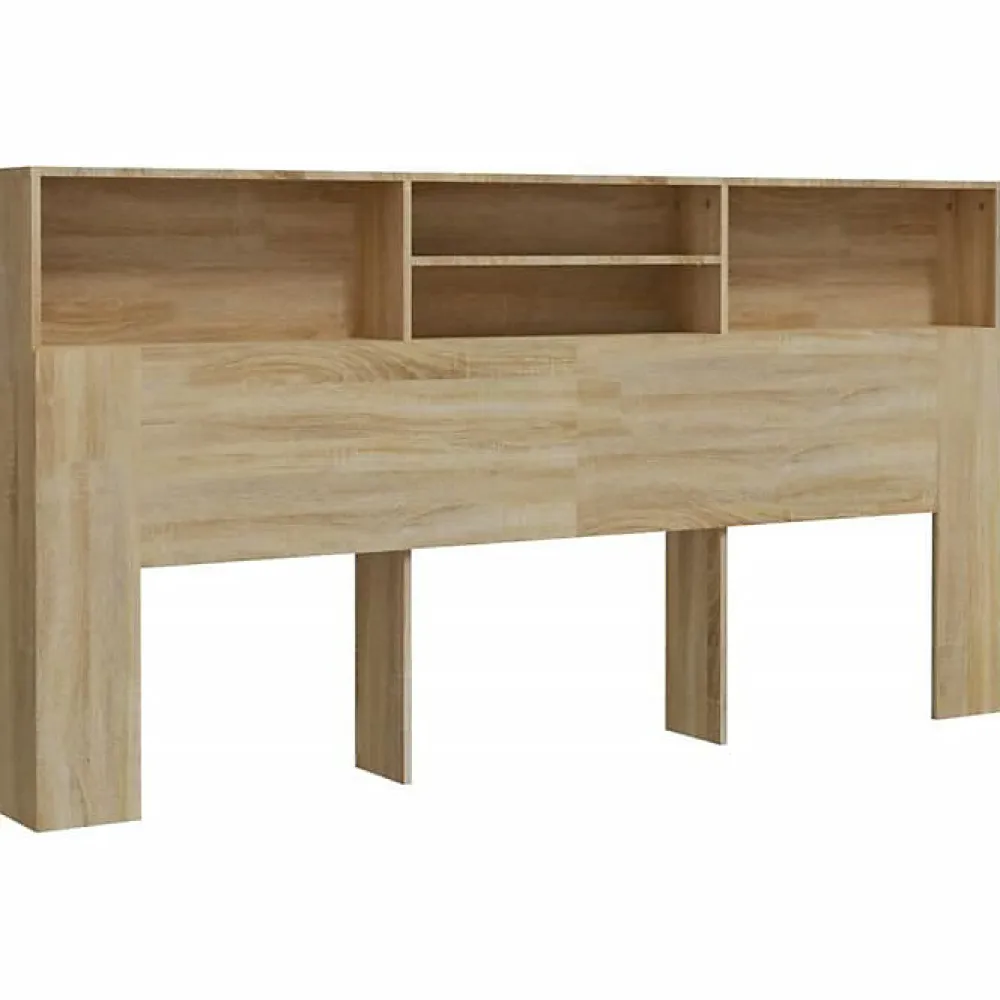 Vidaxl Armoire de tête de lit Chêne sonoma 200x19x103,5 cm 811892* Tête De Lit