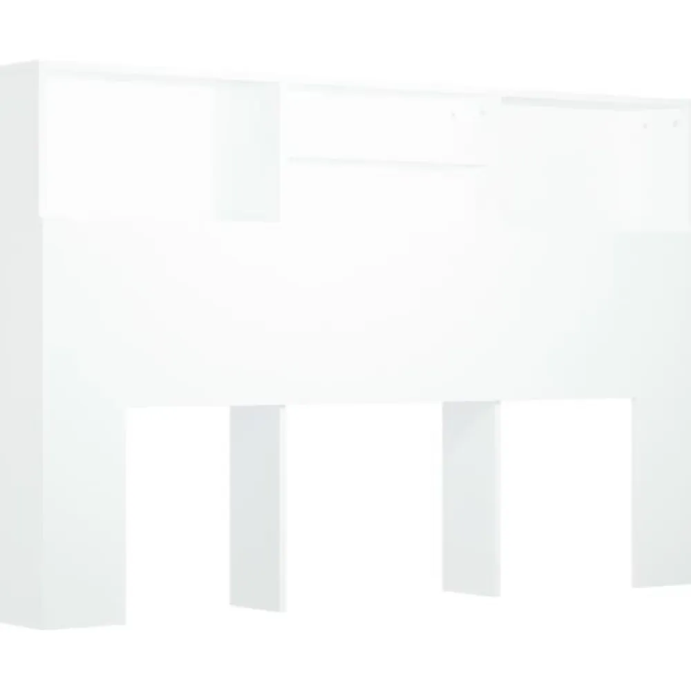 Vidaxl Armoire de tête de lit Blanc 160x19x103,5 cm 811871* Tête De Lit