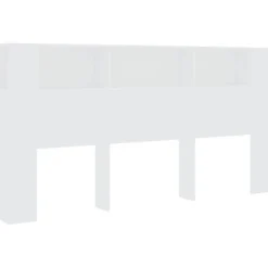 Armoire de tête de lit Blanc 200x18,5x104,5 cm 811952>Vidaxl Online
