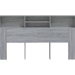 Vidaxl Armoire de tête de lit Sonoma gris 180x19x103,5 cm 817256* Tête De Lit
