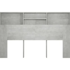 Armoire de tête de lit Gris béton 160x19x103,5 cm 811875><noscript><img width=
