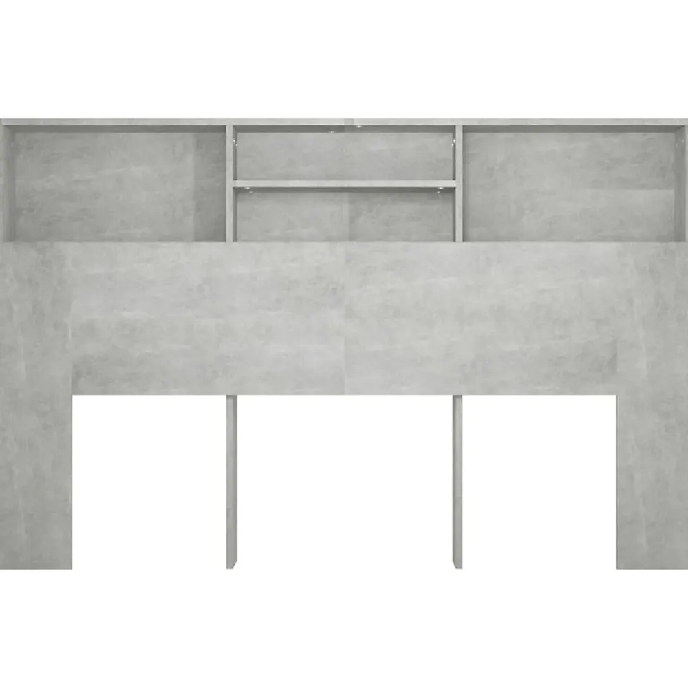 Armoire de tête de lit Gris béton 160x19x103,5 cm 811875>Vidaxl Online