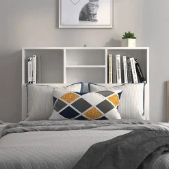 Vidaxl Armoire de tête de lit Blanc 100x19x103,5 cm 811844* Tête De Lit