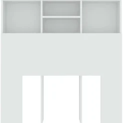 Vidaxl Armoire de tête de lit Blanc 100x19x103,5 cm 811844* Tête De Lit