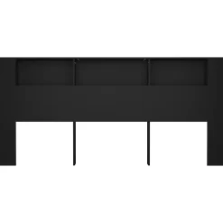 Vidaxl Armoire de tête de lit Noir 220x18,5x104,5 cm 811962* Tête De Lit