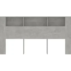 Vidaxl Armoire de tête de lit Gris béton 200x18,5x104,5 cm 811956* Tête De Lit