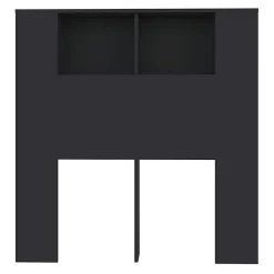 Armoire de tête de lit Noir 100x18,5x104,5 cm 811908><noscript><img width=