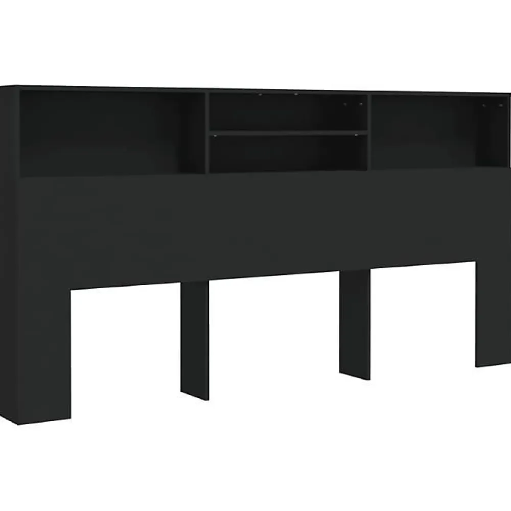 Armoire de tête de lit Noir 200x19x103,5 cm 811890>Vidaxl Sale