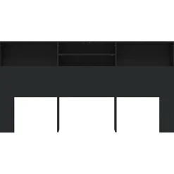Armoire de tête de lit Noir 200x19x103,5 cm 811890><noscript><img width=