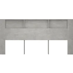 Vidaxl Armoire de tête de lit Gris béton 220x18,5x104,5 cm 811965* Tête De Lit