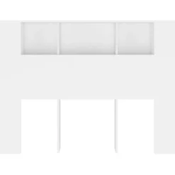 Armoire de tête de lit Blanc 140x18,5x104,5 cm 811925><noscript><img width=
