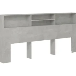 Armoire de tête de lit Gris béton 220x19x103,5 cm 811902>Vidaxl