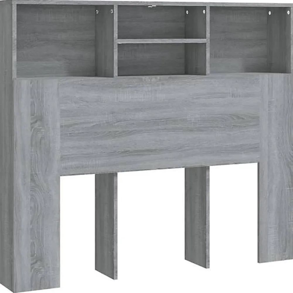 Armoire de tête de lit Chêne fumé 120x19x103,5 cm>Vidaxl Sale