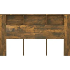 Armoire de tête de lit Chêne fumé 180x18,5x104,5 cm 817276><noscript><img width=
