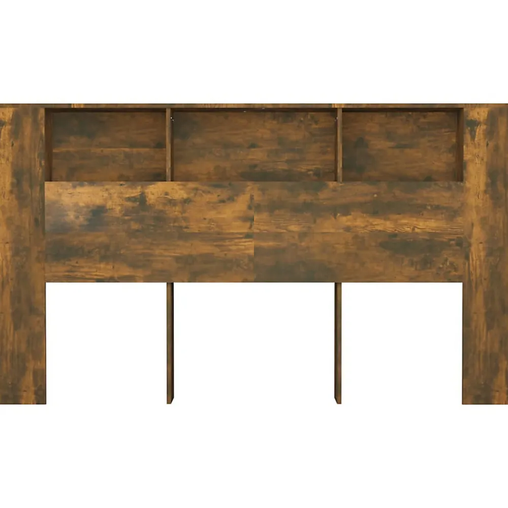 Armoire de tête de lit Chêne fumé 180x18,5x104,5 cm 817276>Vidaxl Outlet