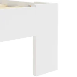 Cadre de lit Blanc Bois de pin massif 90 x 200 cm><noscript><img width=